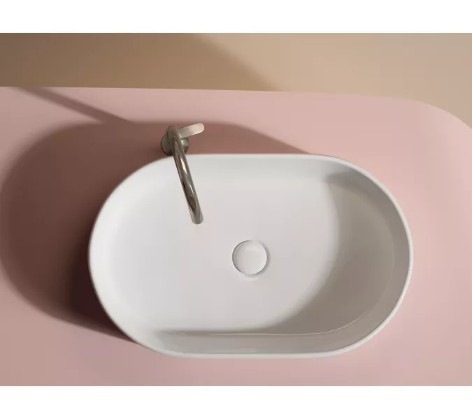 Умывальник чаша Ceramica Nova накладная овальная Element 608*385*122мм, Выбрать цвет: Белый, изображение 2