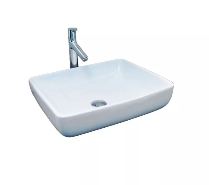 Раковина накладная прямоугольная CeramaLux 9132, изображение 3