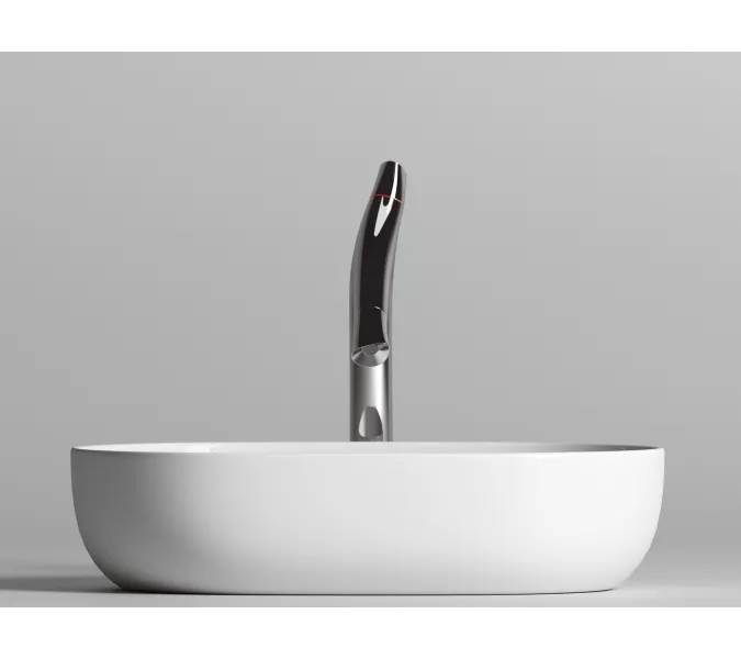 Умывальник чаша Ceramica Nova накладная овальная Element 600*415*135мм, Выбрать цвет: Белый, изображение 4