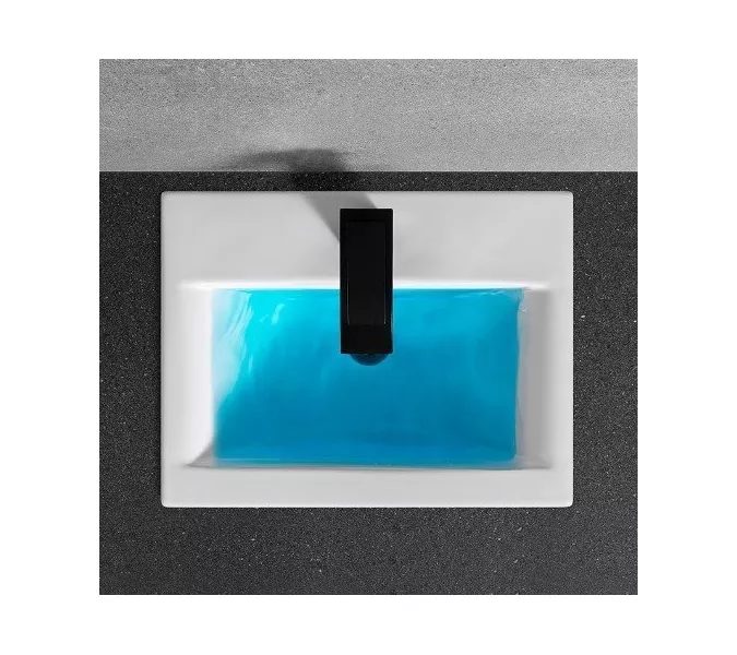 Раковина врезная прямоугольная CeramaLux 9393, Выбрать размер: 50, изображение 2