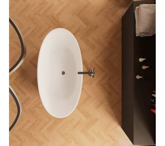 Отдельностоящая ванна Frank F6015/6016  White, Выбрать размер: 150х80, изображение 3