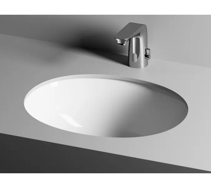 Умывальник Ceramica Nova овальный встраиваемый под столешницу Element 510*420*195мм, с крепежом и шаблоном для установки, Ширина , в см: 51, изображение 4