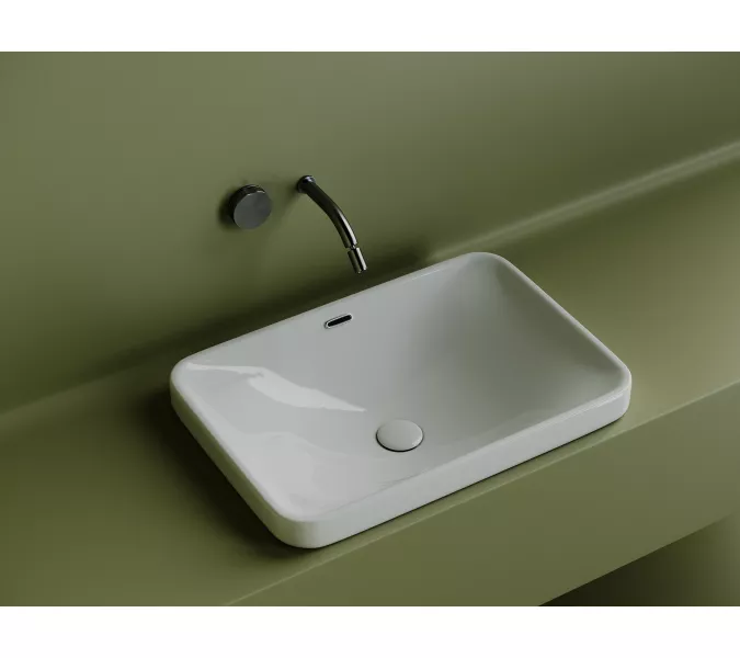 Ceramica Nova Умывальник прямоугольный встраиваемый сверху в столешницу Element 605*415*185мм