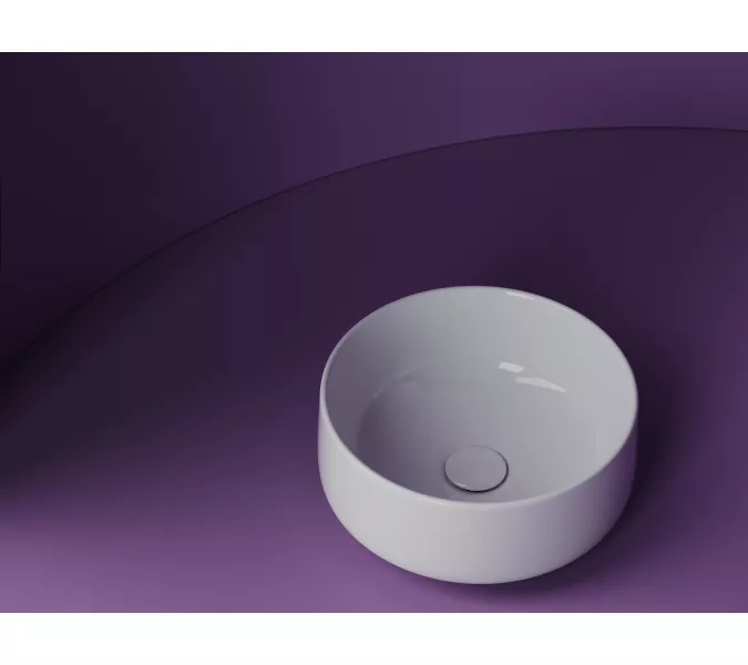 Ceramica Nova Умывальник чаша накладная круглая Element 355*355*150мм, изображение 3