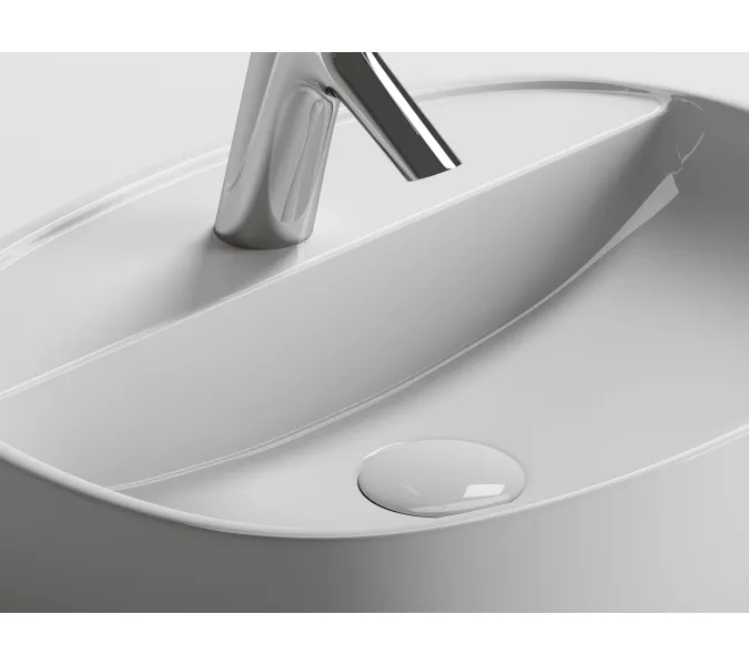 Умывальник Ceramica Nova накладной Element 500*380*120мм, с плоскостью под смеситель, Ширина , в см: 50, изображение 4