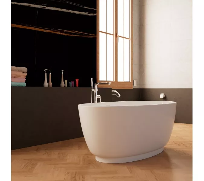 Отдельностоящая ванна Frank F6015/6016  White, Выбрать размер: 150х80, изображение 2