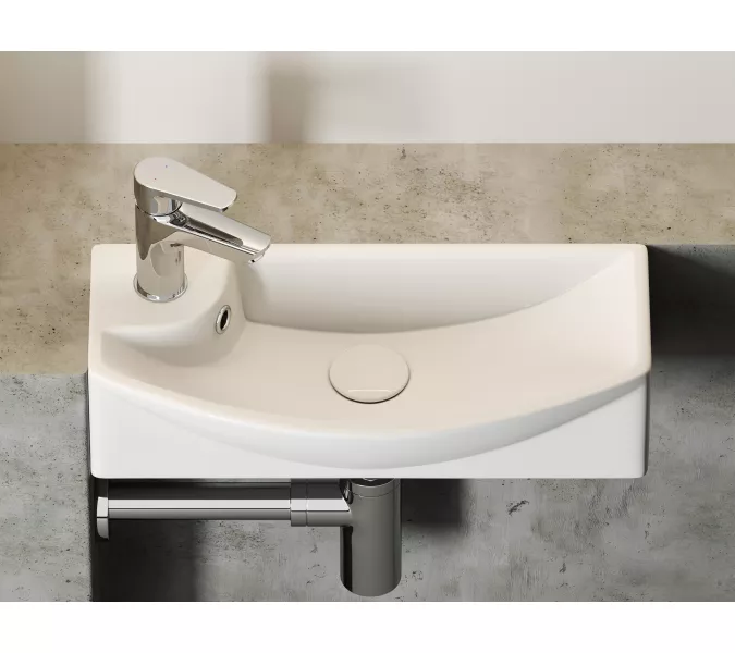 Умывальник Ceramica Nova подвесной прямоугольный с крепежом L/R Element 455*220*130мм, Ориентация: правая, изображение 4