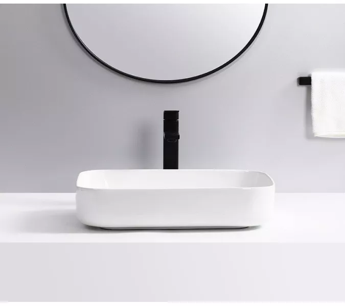 Раковина накладная прямоугольная CeramaLux 9391, изображение 2