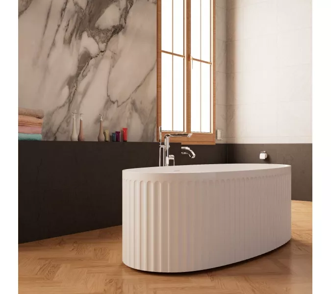 Отдельностоящая ванна Frank F7001 White  170х80, изображение 3