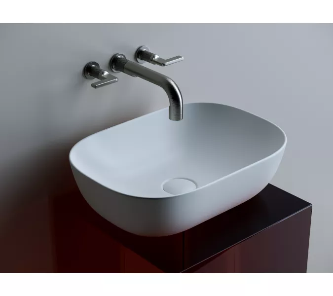 Умывальник чаша Ceramica Nova накладная (Белый Матовый) Element 455*325*135мм, Выбрать цвет: Белый