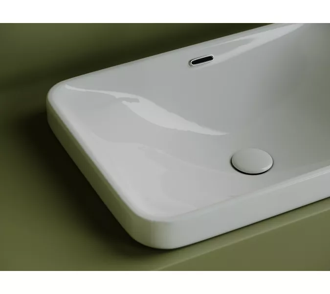 Ceramica Nova Умывальник прямоугольный встраиваемый сверху в столешницу Element 605*415*185мм, изображение 4