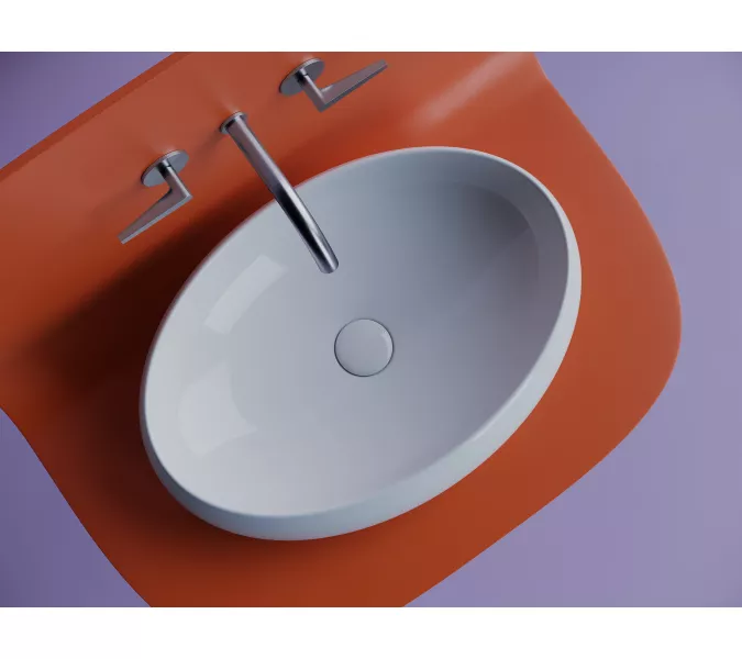 Ceramica Nova Умывальник чаша накладная овальная Element 560*390*150мм, изображение 4