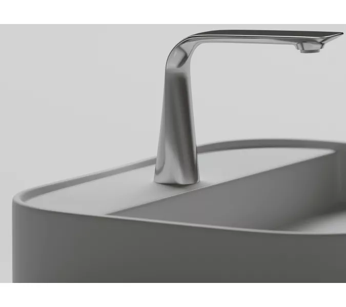 Умывальник чаша Ceramica Nova накладная прямоугольная Element 550*450*110мм, изображение 5