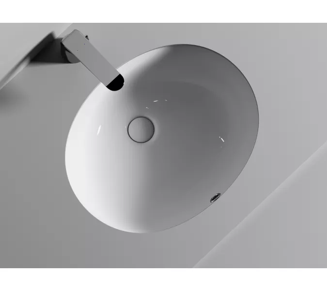Умывальник Ceramica Nova овальный встраиваемый под столешницу Element 510*420*195мм, с крепежом и шаблоном для установки, Ширина , в см: 51, изображение 6