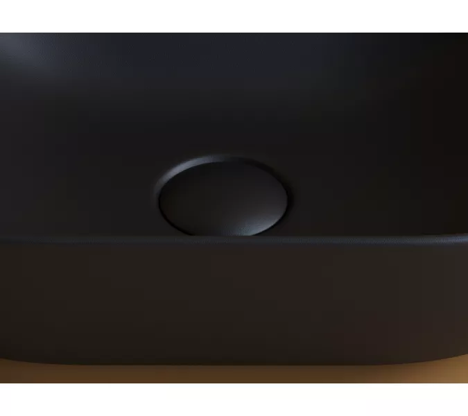 Умывальник чаша Ceramica Nova накладная прямоугольная (цвет Черный Матовый) Element 455*325*135мм, Выбрать цвет: Черный, изображение 5