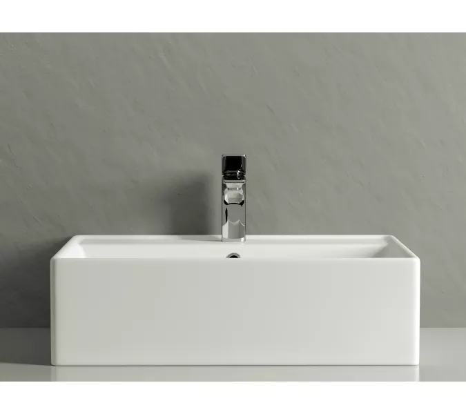 Умывальник чаша Ceramica Nova накладная прямоугольная Element 590*450*160мм, Ширина , в см: 59, изображение 7