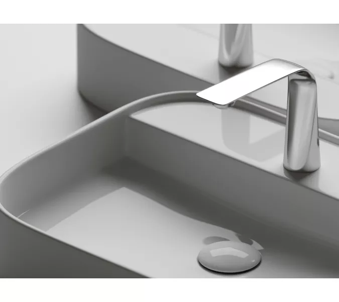 Умывальник чаша Ceramica Nova накладная прямоугольная Element 550*450*110мм, изображение 6