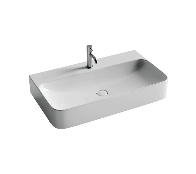 Ceramica Nova Умывальник AURA с 1 отверстием для смесителя, без перелива 800*470*135мм, Ширина , в см: 80