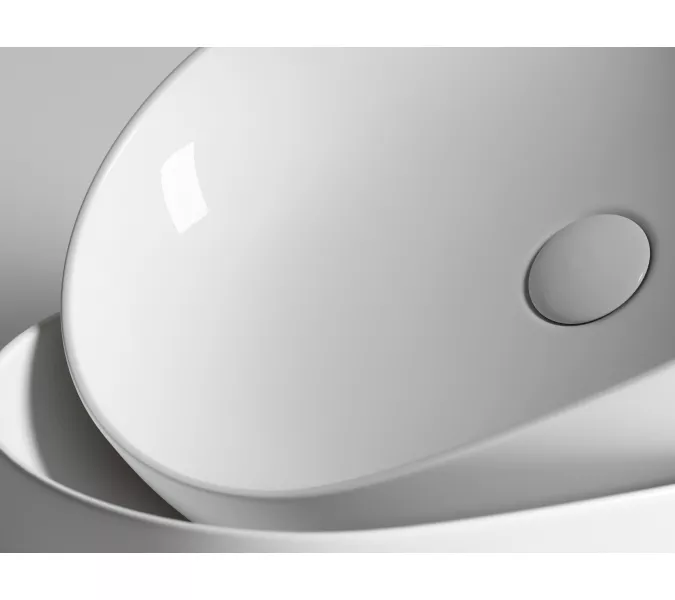 Умывальник чаша Ceramica Nova накладная овальная Element 600*415*135мм, Выбрать цвет: Белый, изображение 6