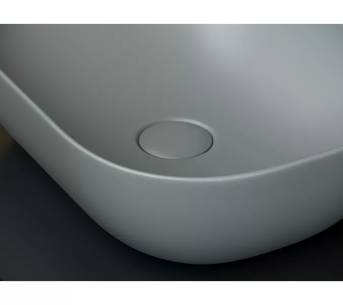 Умывальник чаша Ceramica Nova накладная прямоугольная (цвет Антрацит Матовый) Element 455*325*135мм, Выбрать цвет: Серый, изображение 5