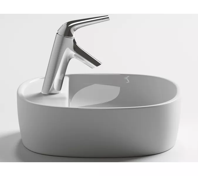 Умывальник Ceramica Nova накладной Element 500*380*120мм, с плоскостью под смеситель, Ширина , в см: 50, изображение 6