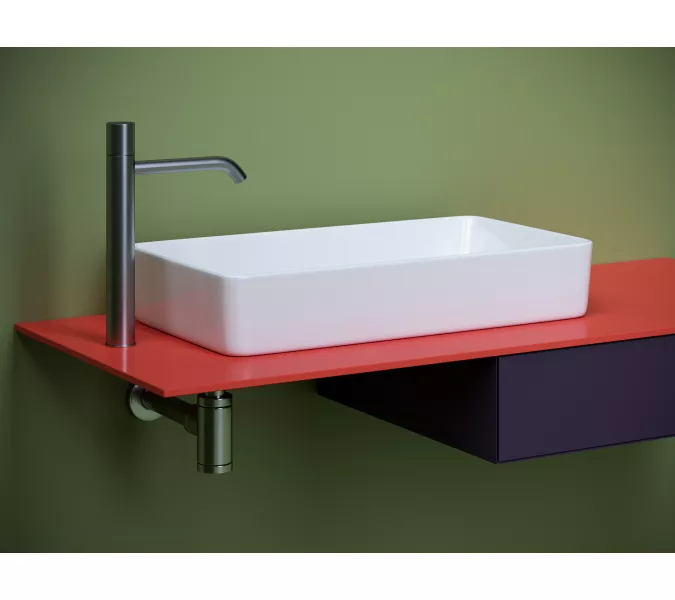 Ceramica Nova Раковина накладная со смещенным сливом, с возможностью установки на столешницу под стиральную машину, 620*340*110, цвет белый, изображение 5