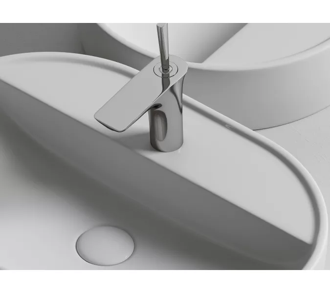 Умывальник Ceramica Nova накладной Element 600*400*125мм, с плоскостью под смеситель, Ширина , в см: 60, изображение 7