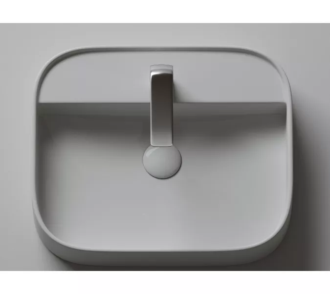 Умывальник чаша Ceramica Nova накладная прямоугольная Element 550*450*110мм, изображение 7