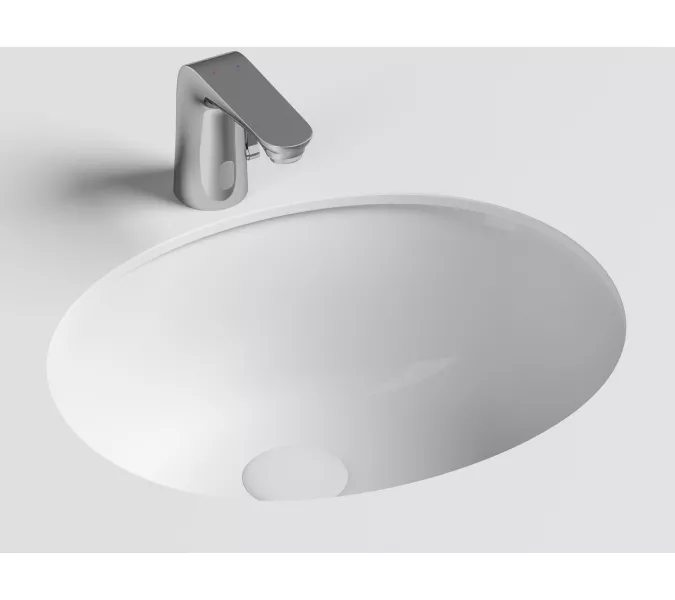 Умывальник Ceramica Nova овальный встраиваемый под столешницу Element 510*420*195мм, с крепежом и шаблоном для установки, Ширина , в см: 51, изображение 8