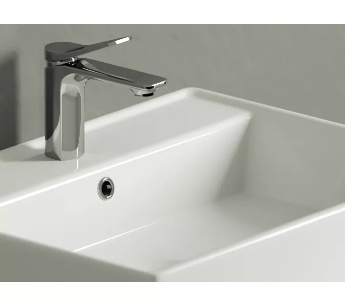 Умывальник чаша Ceramica Nova накладная прямоугольная Element 590*450*160мм, Ширина , в см: 59, изображение 8