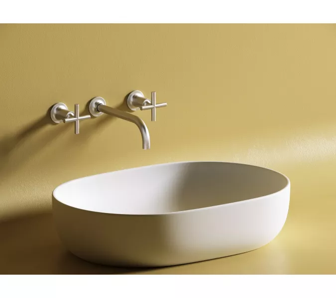 Умывальник чаша Ceramica Nova накладная овальная (цвет Белый Матовый) Element 600*415*135мм, Выбрать цвет: Белый матовый, изображение 8
