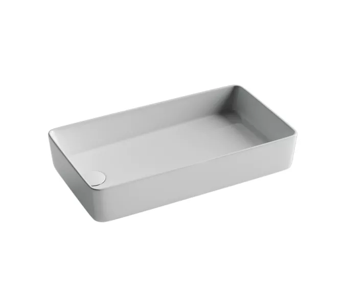 Ceramica Nova Раковина накладная со смещенным сливом, с возможностью установки на столешницу под стиральную машину, 620*340*110, цвет белый