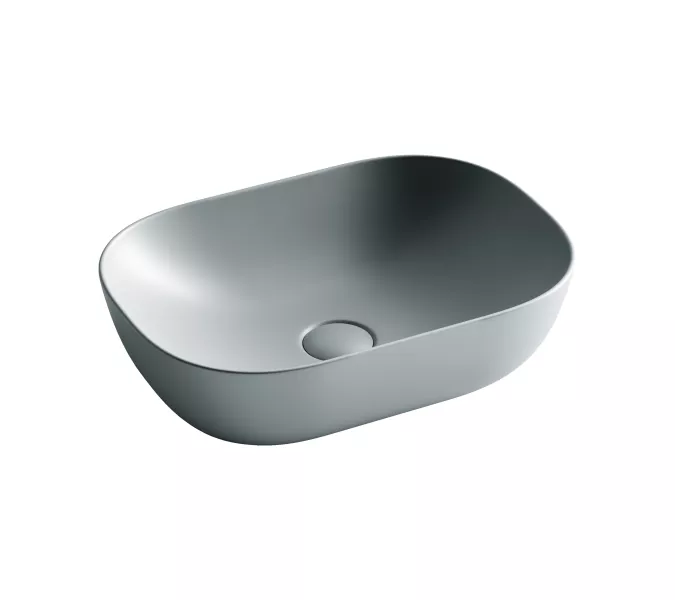 Умывальник чаша Ceramica Nova накладная прямоугольная (цвет Антрацит Матовый) Element 455*325*135мм, Выбрать цвет: Серый, изображение 8