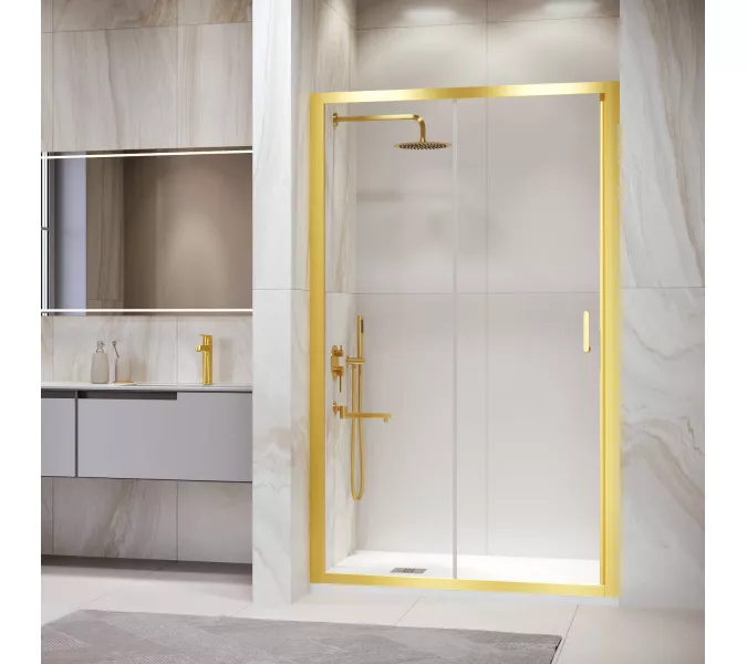 Душевая дверь RGW PA-14Gb, Цвет стекла: прозрачное, Цвет профиля (вариация): Золото, Выбрать размер: 170