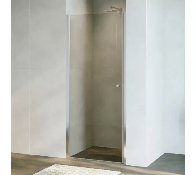 Душевая дверь RGW Dolphin TN-03, Цвет стекла: прозрачное, Цвет профиля: Хром, Выбрать размер: 80