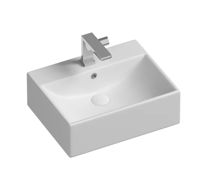 Умывальник чаша Ceramica Nova накладная прямоугольная Element 500*410*160мм, Ширина , в см: 50