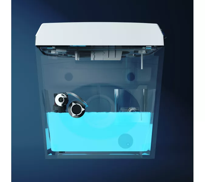 Электронный унитаз-биде ABBER Bequem AC1119S подвесной белый, изображение 8