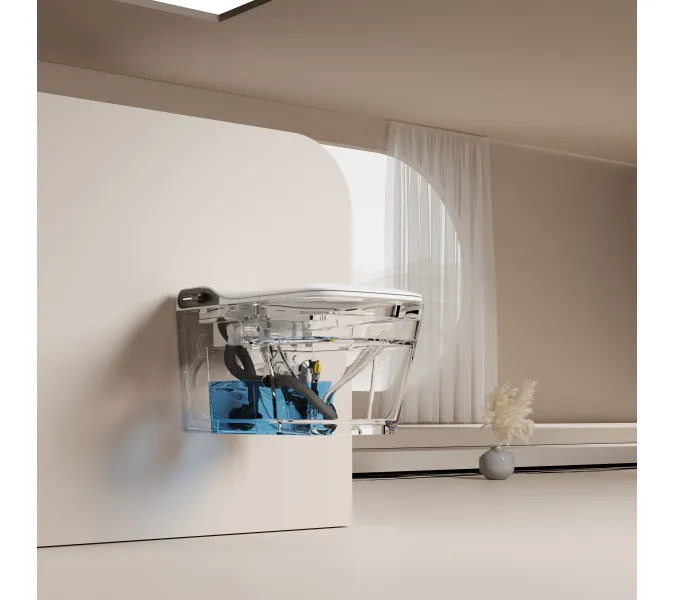 Электронный унитаз-биде ABBER Rechteck AC1215S подвесной белый, изображение 10