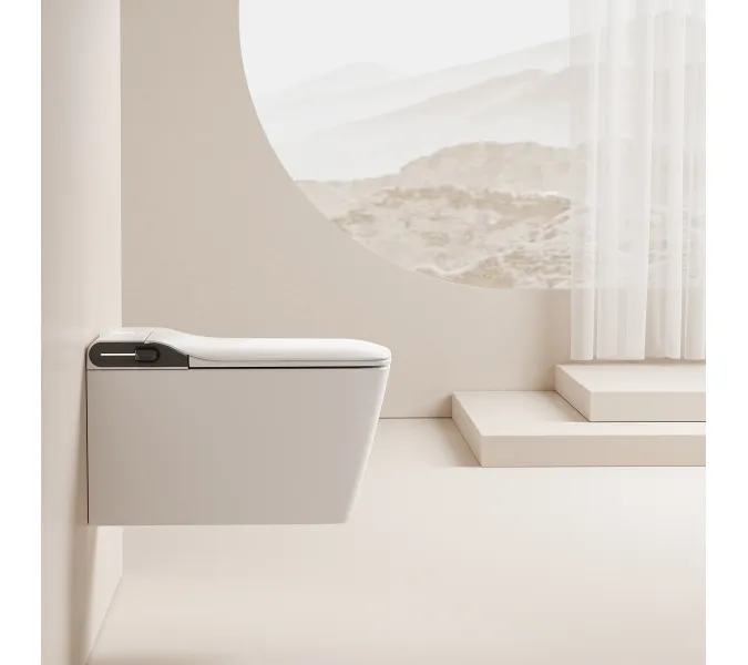 Электронный унитаз-биде ABBER Rechteck AC1215S подвесной белый, изображение 4