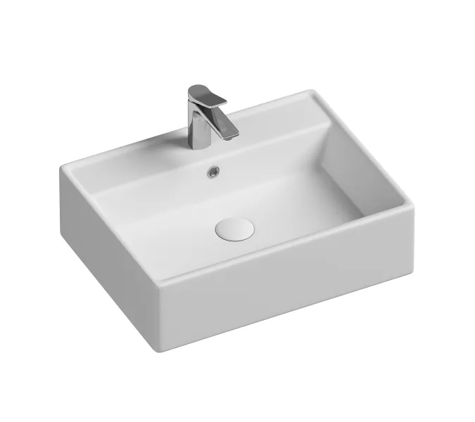 Умывальник чаша Ceramica Nova накладная прямоугольная Element 590*450*160мм, Ширина , в см: 59