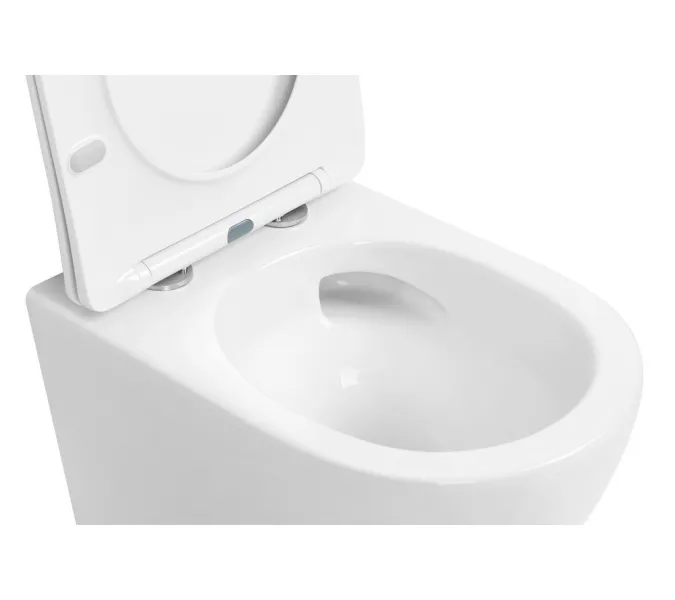 Унитаз ABBER Bequem AC1100T подвесной белый, безободковый, смыв торнадо, изображение 8