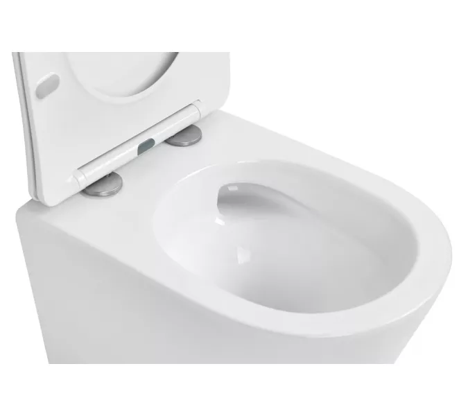 Унитаз ABBER Bequem AC1102T подвесной белый, безободковый, смыв торнадо, изображение 8