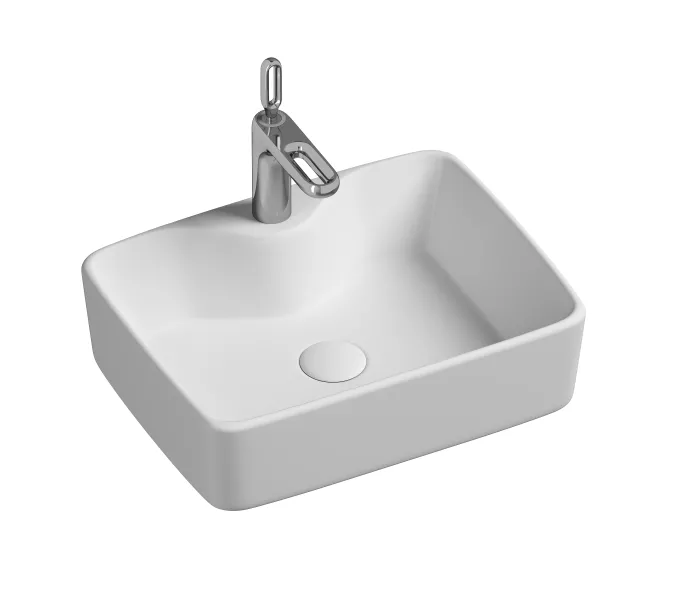 Умывальник чаша Ceramica Nova накладная прямоугольная Element 480*370*130мм