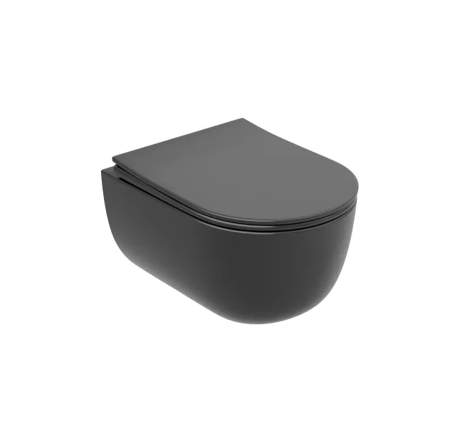 Подвесной унитаз Ceramica Nova Modena  Rimless (цвет Темный Антрацит Матовый),, Выбрать цвет: Темный антрацит матовый, изображение 11