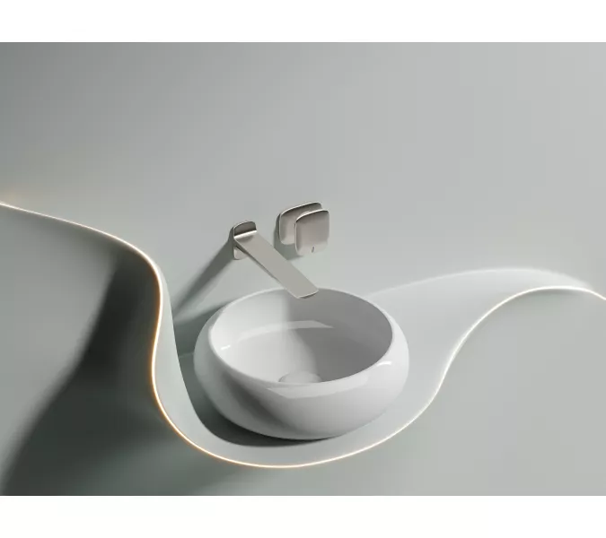 Умывальник чаша Ceramica Nova накладная круглая Element 360*360*120мм, Выбрать цвет: Белый, изображение 2