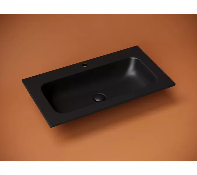 Раковина накладная Ceramica Nova Grace c отверстием под смеситель, 810*457*137мм, Ширина , в см: 81, Выбрать цвет: Черный