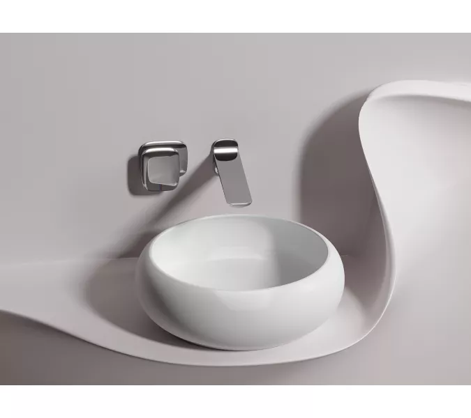 Умывальник чаша Ceramica Nova накладная круглая (цвет Белый Матовый) Element 360*360*120мм, Выбрать цвет: Белый матовый, изображение 2