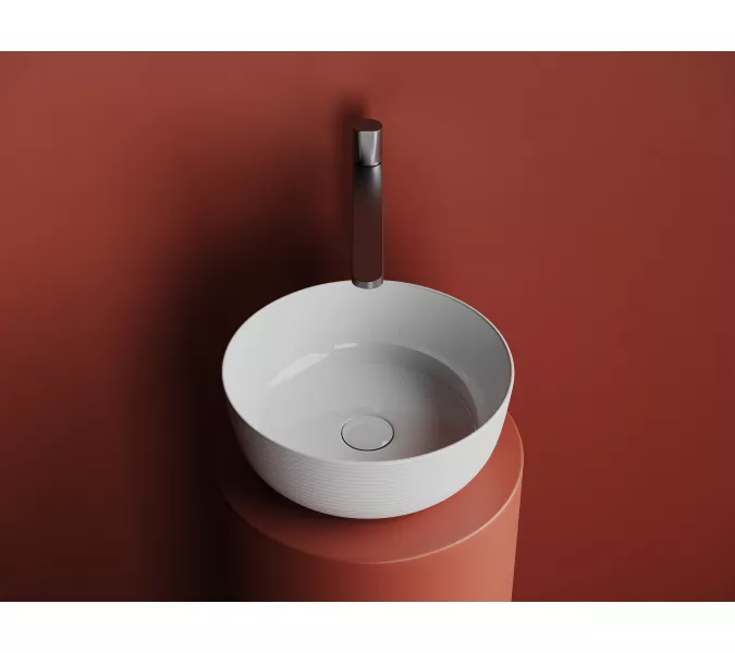 Раковина Ceramica Nova накладная круглая 356*356*135, без перелива, цвет белый, Выбрать цвет: Белый