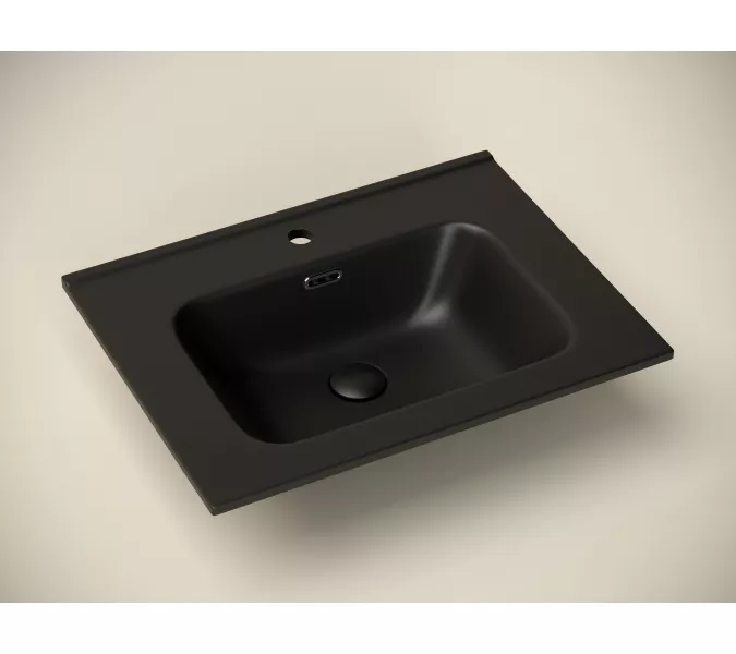 Умывальник Ceramica Nova накладной прямоугольный (цвет Черный Матовый) Element 610*465*180мм, Ширина , в см: 61, Выбрать цвет: Черный