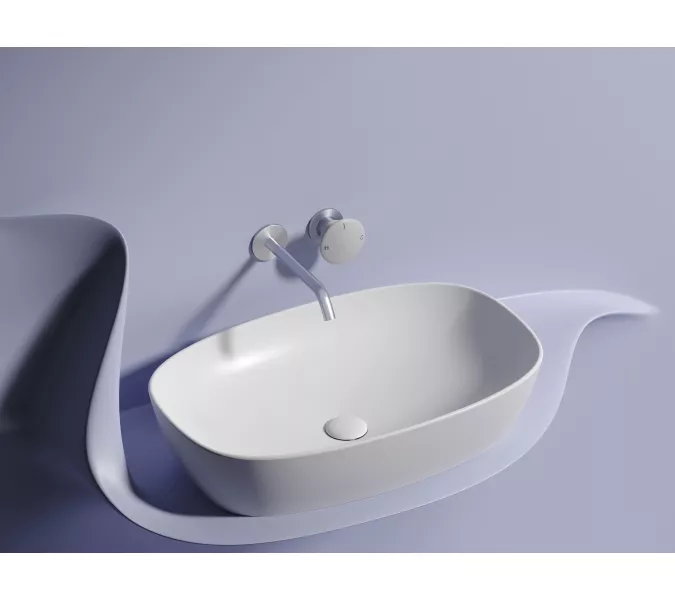 Умывальник чаша Ceramica Nova накладная овальная (цвет Белый Матовый) Element 600*380*138мм, Выбрать цвет: Белый матовый